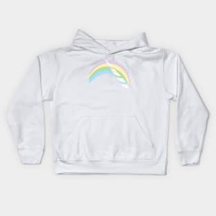 Abstract Unicorn Horn and Rainbow Kids Hoodie